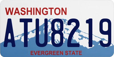 WA license plate ATU8219