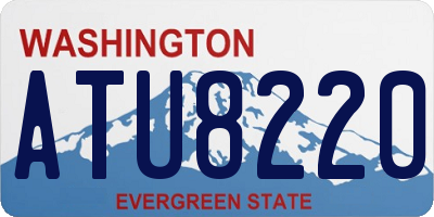 WA license plate ATU8220