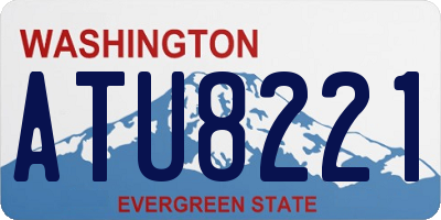 WA license plate ATU8221