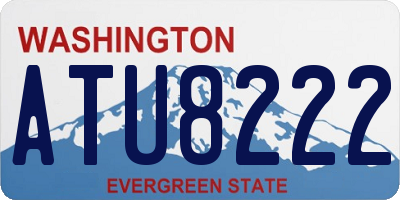 WA license plate ATU8222