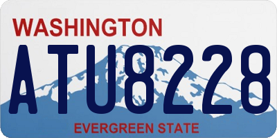WA license plate ATU8228