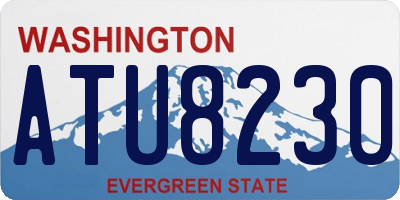 WA license plate ATU8230