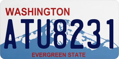 WA license plate ATU8231