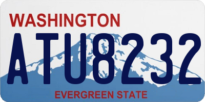 WA license plate ATU8232