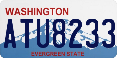 WA license plate ATU8233