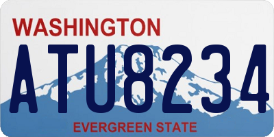 WA license plate ATU8234
