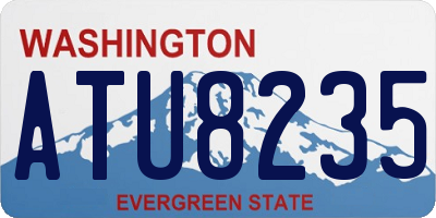 WA license plate ATU8235