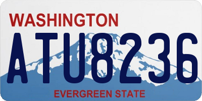 WA license plate ATU8236