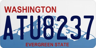 WA license plate ATU8237
