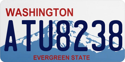 WA license plate ATU8238