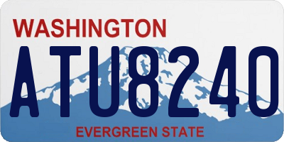 WA license plate ATU8240