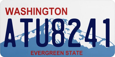 WA license plate ATU8241