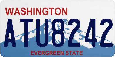 WA license plate ATU8242