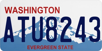 WA license plate ATU8243