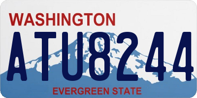 WA license plate ATU8244