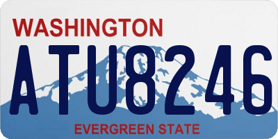 WA license plate ATU8246