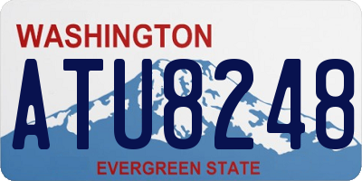 WA license plate ATU8248