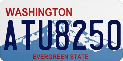 WA license plate ATU8250