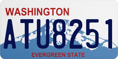 WA license plate ATU8251