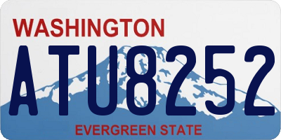 WA license plate ATU8252