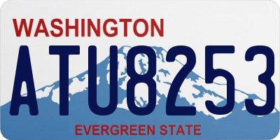 WA license plate ATU8253