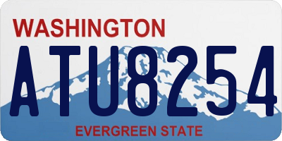 WA license plate ATU8254