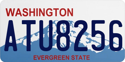 WA license plate ATU8256