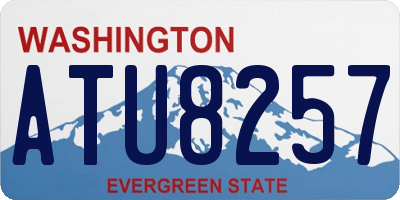 WA license plate ATU8257