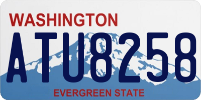 WA license plate ATU8258