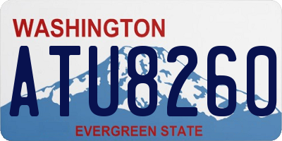 WA license plate ATU8260