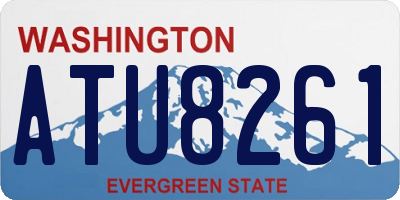 WA license plate ATU8261
