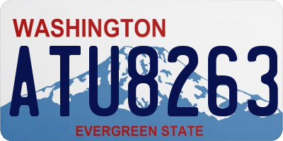 WA license plate ATU8263