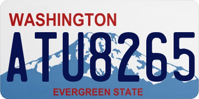 WA license plate ATU8265