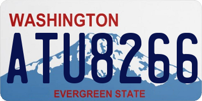 WA license plate ATU8266