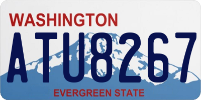 WA license plate ATU8267
