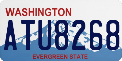 WA license plate ATU8268