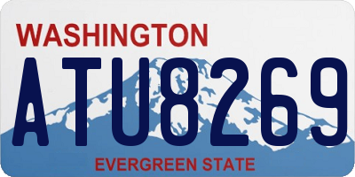 WA license plate ATU8269