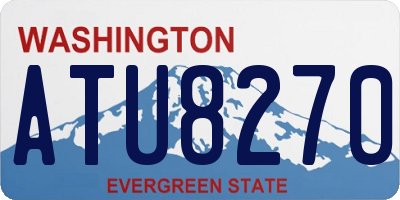 WA license plate ATU8270