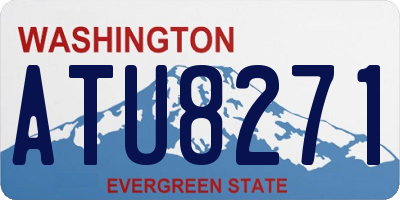 WA license plate ATU8271