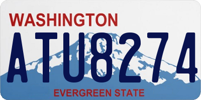 WA license plate ATU8274