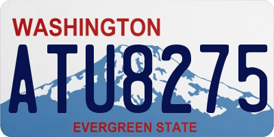 WA license plate ATU8275