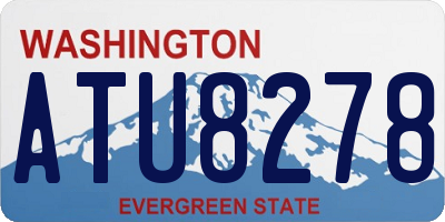 WA license plate ATU8278