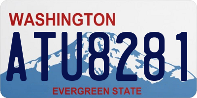 WA license plate ATU8281