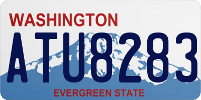 WA license plate ATU8283