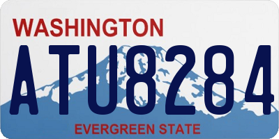 WA license plate ATU8284