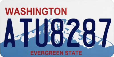 WA license plate ATU8287