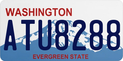 WA license plate ATU8288