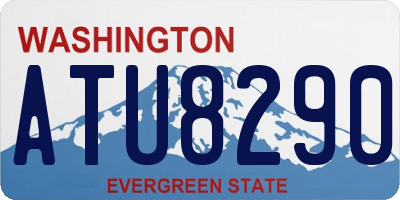 WA license plate ATU8290