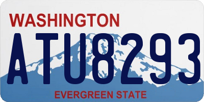 WA license plate ATU8293