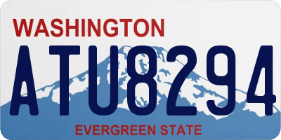 WA license plate ATU8294